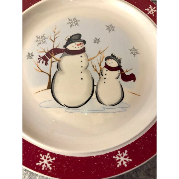1 Royal Seasons Christmas Snowman Plate   # 3151 - Picture 3 of 4